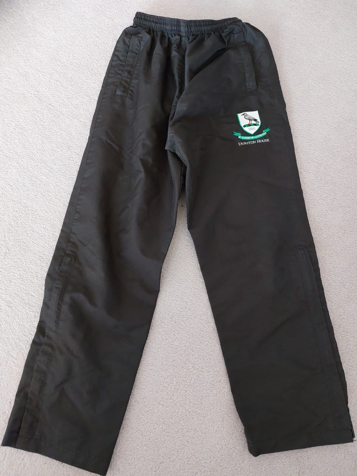 Black waterproof trousers